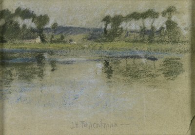 川を渡る木 作： John Henry Twachtman