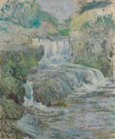 滝、ca。 1889-91。 作： John Henry Twachtman