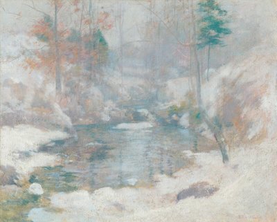 冬のハーモニー 1890-1900年頃 油彩・キャンバス 作： John Henry Twachtman