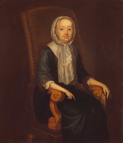 ハンナ・キャロウヒル・ペン（1664-1726）c.1742 作： John Hesselius