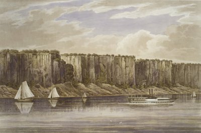 Palisades No.19、ハドソンリバー・ポートフォリオ、1823-24。 作： John Hill