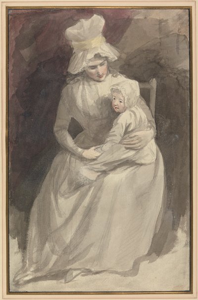 スキナー夫人と子供 作： John Hoppner