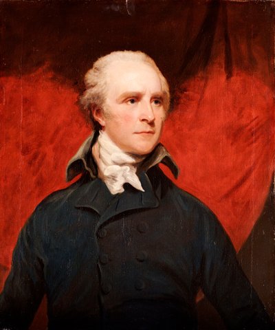 Rtの肖像。ほん。 Thomas Grenville、MP、ハーフレングス、グレーのコートと白のクラバット 作： John Hoppner