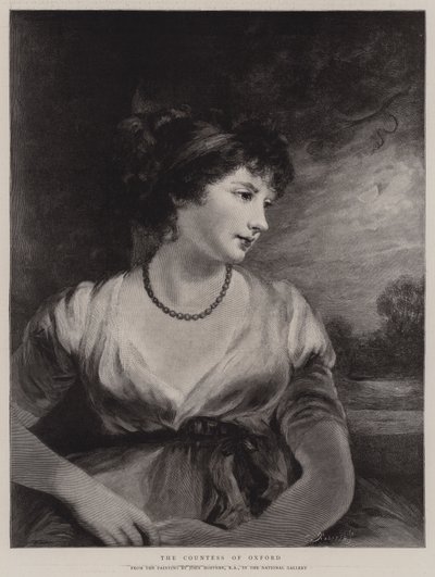 オックスフォード伯爵夫人 作： John Hoppner