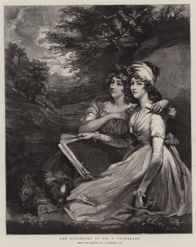 サーTフランクランドの娘 作： John Hoppner