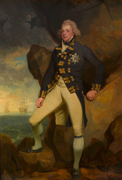 クラレンス公爵、後のウィリアム4世（カンヴァスに油彩） 作： John Hoppner