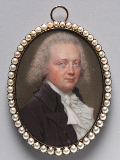 男の肖像、1789年。 作： John I. smart