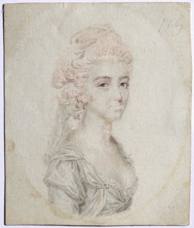 女性の肖像、c。 1776年。 作： John I. smart