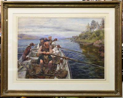 湿原への漕ぎ 作： John Isaac Richardson