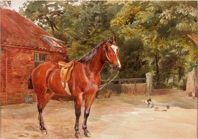 馬のいる馬小屋（紙と紀元前とトイレ） 作： John Isaac Richardson