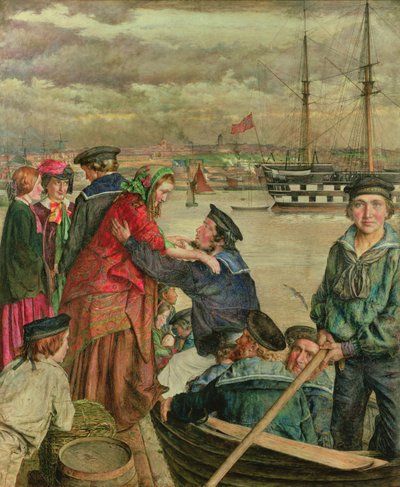 恋人と妻、1860年 作： John J. Lee