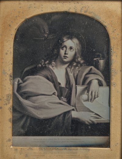 ドメニキーノ作「伝道者聖ヨハネ」の複製、1846～52年。 作： John Jabez Edwin Mayall