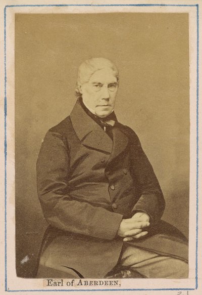 [ジョージ・ハミルトン・ゴードン（第4代アバディーン伯爵）】。 作： John Jabez Edwin Mayall