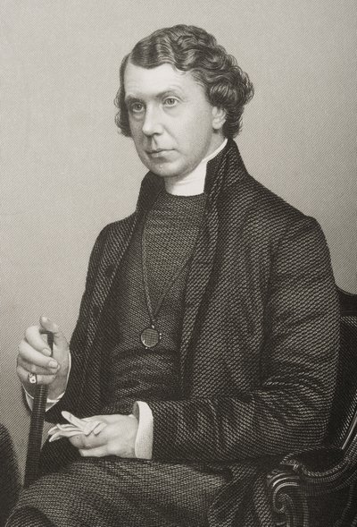 アーチボルドキャンベルテイト（1811-82）、DJパウンドが1860年にロンドンで出版した「著名な人物の応接室、第2巻」の写真から彫刻 作： John Jabez Edwin Paisley Mayall