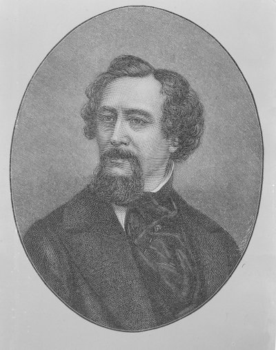 チャールズジョンハッファムディケンズ（1812-70） 作： John Jabez Edwin Paisley Mayall