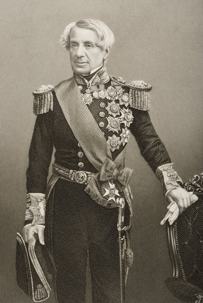 1860年にロンドンで出版された「著名な人物の応接室、第2巻」の写真からDJパウンドが彫刻したエドモンドライオンズ（1790〜1858年） 作： John Jabez Edwin Paisley Mayall