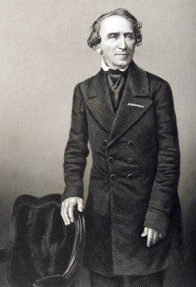 1860年にロンドンで出版された「著名な人物の応接室、第2巻」の写真からDJパウンドによって彫刻されたジャコモマイヤービール（1791-1864） 作： John Jabez Edwin Paisley Mayall