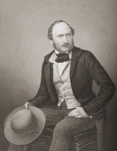 HRHプリンスアルバート（1819-61）イギリス、アイルランドの王子コンソート。DJパウンドが写真から刻んだ「著名な人物の応接室、第2巻」、1860年にロンドンで出版 作： John Jabez Edwin Paisley Mayall