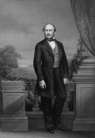 1861年の「著名な人物の応接室ポートレートギャラリー」からの彼の故王子殿下、プリンスコンソート 作： John Jabez Edwin Paisley Mayall