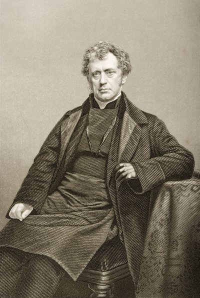 ジェームズプリンスリー（1804-69）、「著名な人物の応接室、第2巻」（1860年、ロンドンで出版）の写真からDJパウンドが彫刻 作： John Jabez Edwin Paisley Mayall