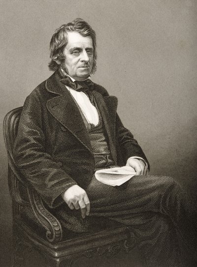 John Arthur Roebuck（1801-79）は、DJパウンドが「著名な人物の応接室、第2巻」の写真から1860年にロンドンで出版したものを彫刻したものです。 作： John Jabez Edwin Paisley Mayall