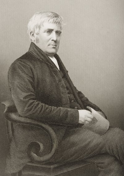 1860年にロンドンで出版された「著名な人物の応接室、第2巻」の写真からDJパウンドが刻印したジョセフスタージ（1793-1859） 作： John Jabez Edwin Paisley Mayall