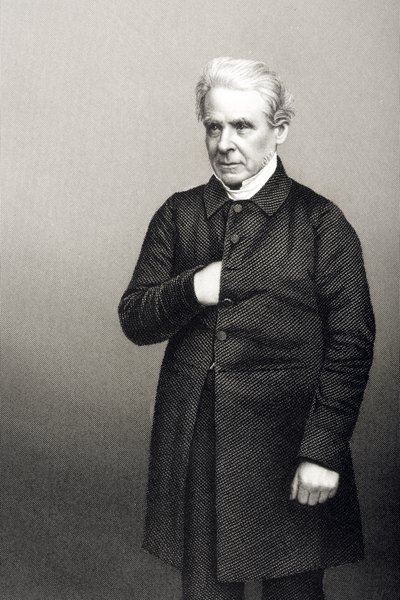 1860年にロンドンで出版された「著名な人物の応接室、第2巻」の写真からDJパウンドによって彫刻されたトーマスデール牧師（1797-1870） 作： John Jabez Edwin Paisley Mayall