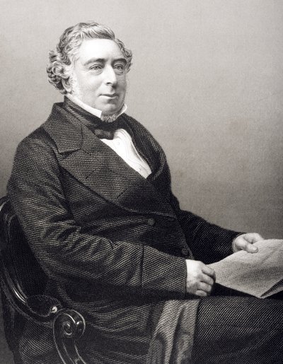 ロバートスティーブンソン（1803-59）、1860年にロンドンで出版された「著名な人物の応接室、第2巻」の写真からDJパウンドが彫刻 作： John Jabez Edwin Paisley Mayall