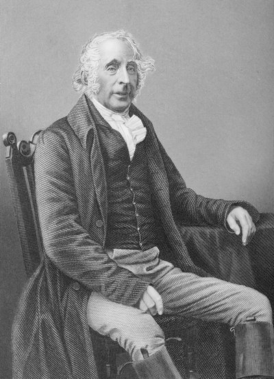 1860年にロンドンで出版された「著名な人物の応接室、第2巻」の写真からDJパウンドによって彫刻されたタットンサイクス卿（1772-1863） 作： John Jabez Edwin Paisley Mayall
