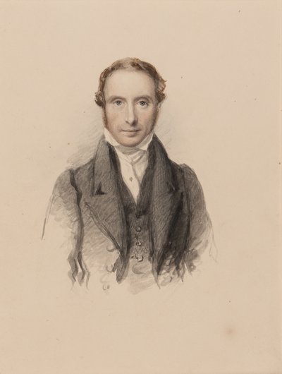 サミュエルプラウトの肖像、1820年頃（紙にトイレ） 作： John Jackson
