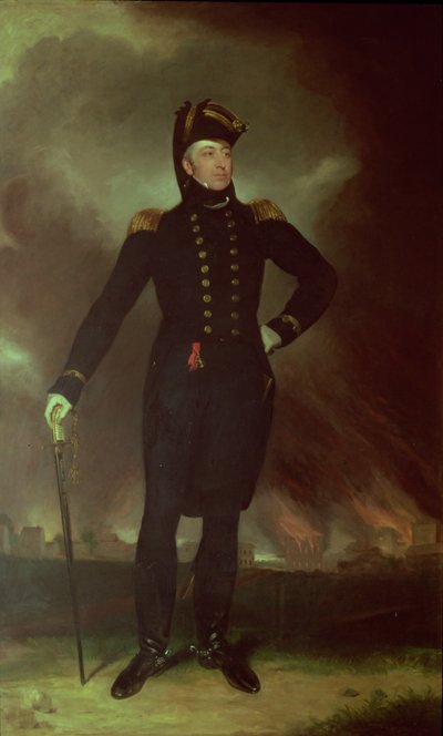 ジョージコックバーン卿の肖像（1772-1853年）、1851年 作： John James Halls