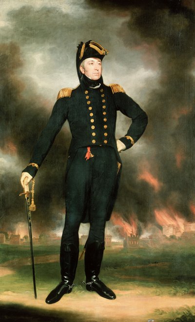 ジョージ・コックバーン少将（1772-1853）、1817年頃（キャンバスに油彩） 作： John James Halls
