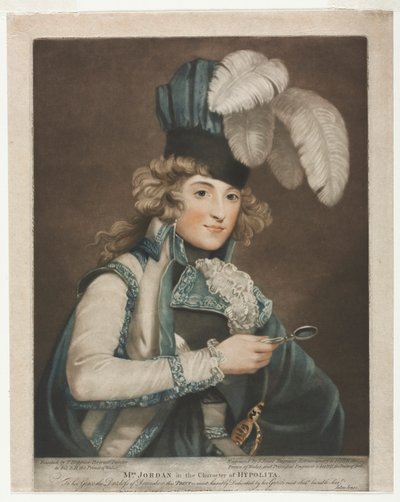 ドロシー・ジョーダン、1791年。 作： John Jones