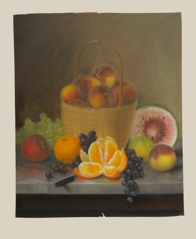 果物のある静物 作： John Joseph Enneking