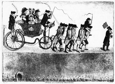 気まぐれまたはマッドブリッジへの訪問、1786年 作： John Kay