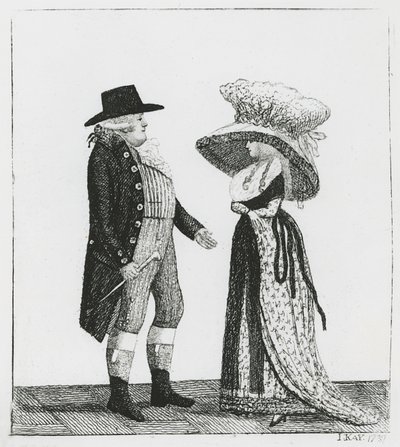 キャプテンダルリンプルとペネロペマクドナルド、1787 作： John Kay
