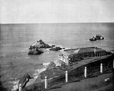 クリフハウスとシールロックス、ゴールデンゲート、カリフォルニア州、アメリカ合衆国、1893年。 作： John L. Stoddard