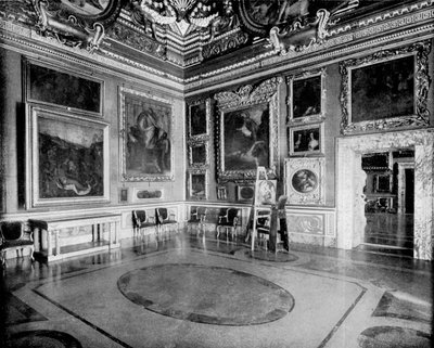 土星のホール、ピッティ宮殿、フィレンツェ、イタリア、1893年。 作： John L. Stoddard