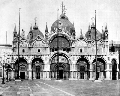 セントマークス、ベニス、イタリア、1893年。 作： John L. Stoddard