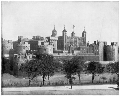 19世紀後半のイギリスのロンドン塔。 作： John L. Stoddard