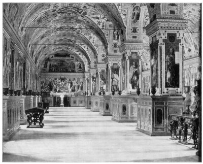 バチカン図書館、ローマ、19世紀後半 作： John L. Stoddard