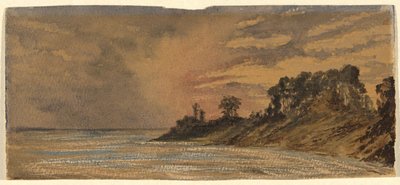 赤い春の夕日 作： John La Farge
