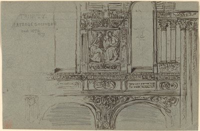 トリニティ教会、ボストン (身廊) - 壁画研究 作： John La Farge