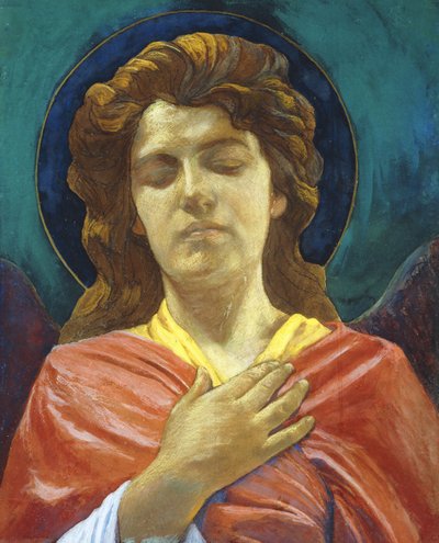 天使の頭、 作： John La Farge or Lafarge