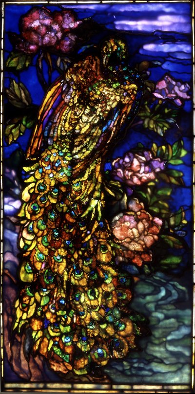 孔雀の窓、1892-1908 作： John La Farge or Lafarge
