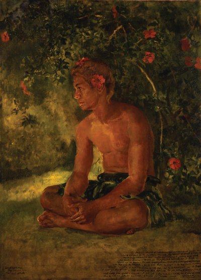 マウア、アピアのスケッチ。船の乗組員の一人、1891年 作： John La Farge or Lafarge