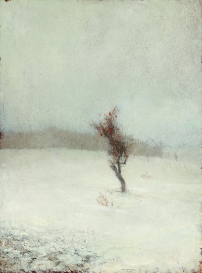 雪の嵐 1865年 （油彩・パネル） 作： John La Farge or Lafarge