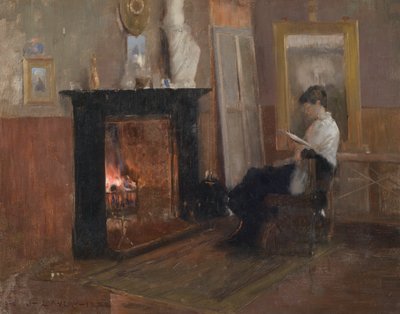 スタジオでの静かな一日 作： John Lavery