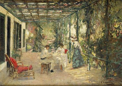 テラスでの朝食 作： John Lavery