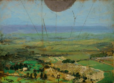 カイト気球から、ローハンプトン 作： John Lavery